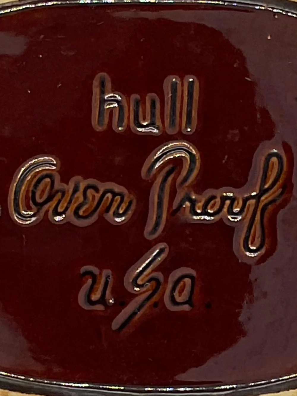 Hull Pottery sturdy oval